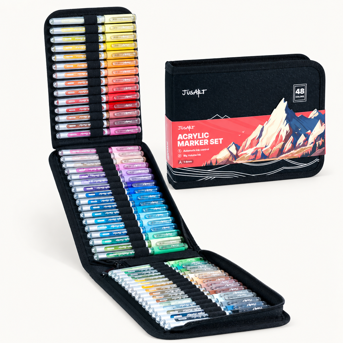 48-Color Acrylic Paint Markers