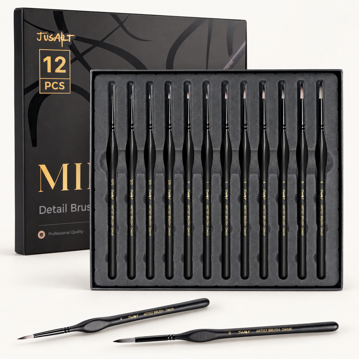 Juego de 12 pinceles para detalles