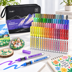 72-Color Acrylic Markers – Brush Tip