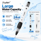 12-Pack Water Brush Pens – Pointed & Flat Tips
