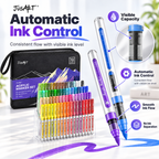 72-Color Acrylic Markers – Brush Tip