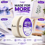 Artist Tape Combo Pack – 1/2 in + 1 in