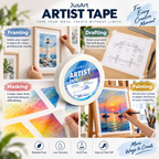 Cinta de artista – 1 pulgada × 200 pies