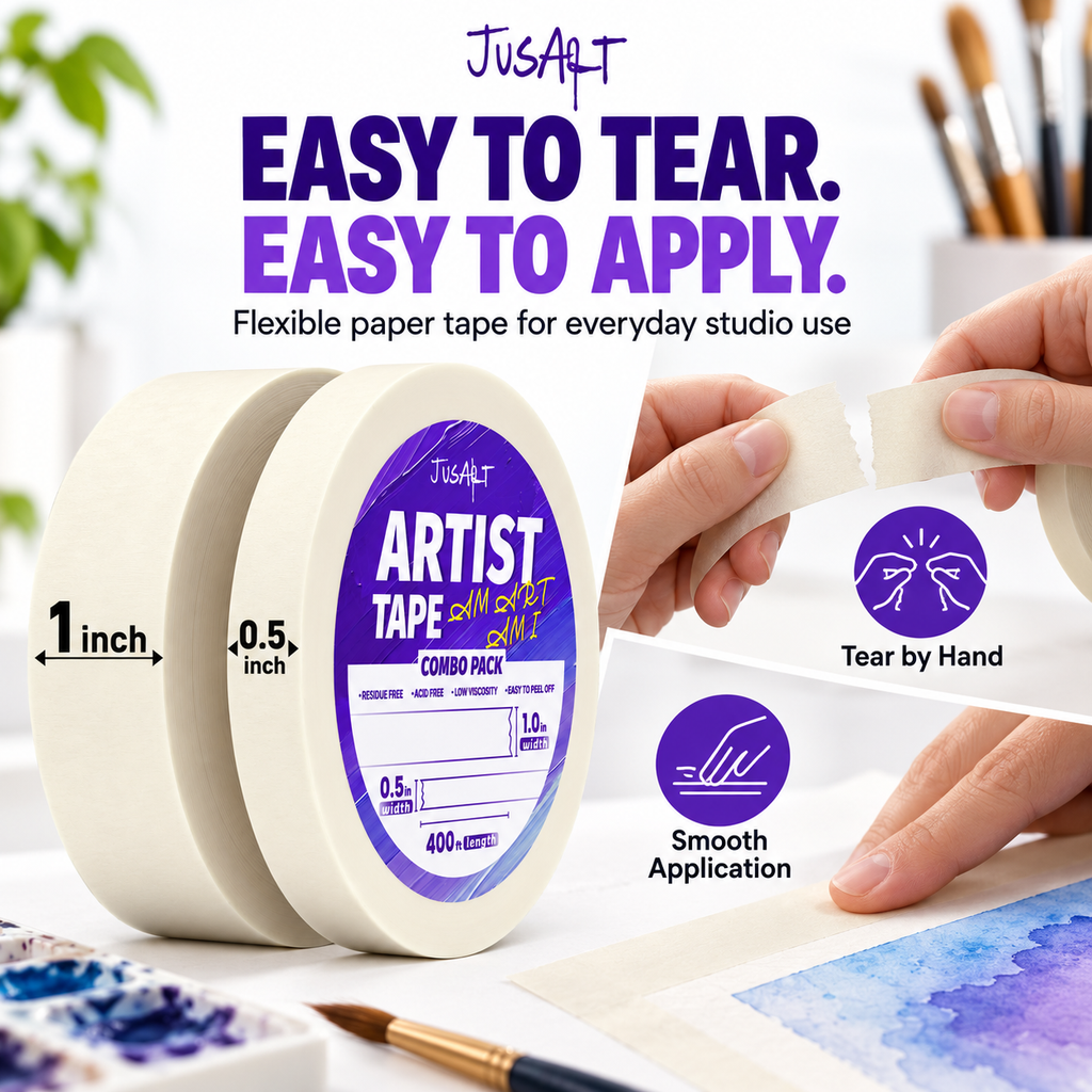 Artist Tape Combo Pack – 1/2 in + 1 in