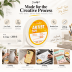 Cinta de artista – 1/4 pulg × 200 pies