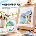Artist Tape for Watercolor Paper – 0.5 in × 200 ft