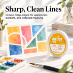 Cinta de artista – 1/4 pulg × 200 pies