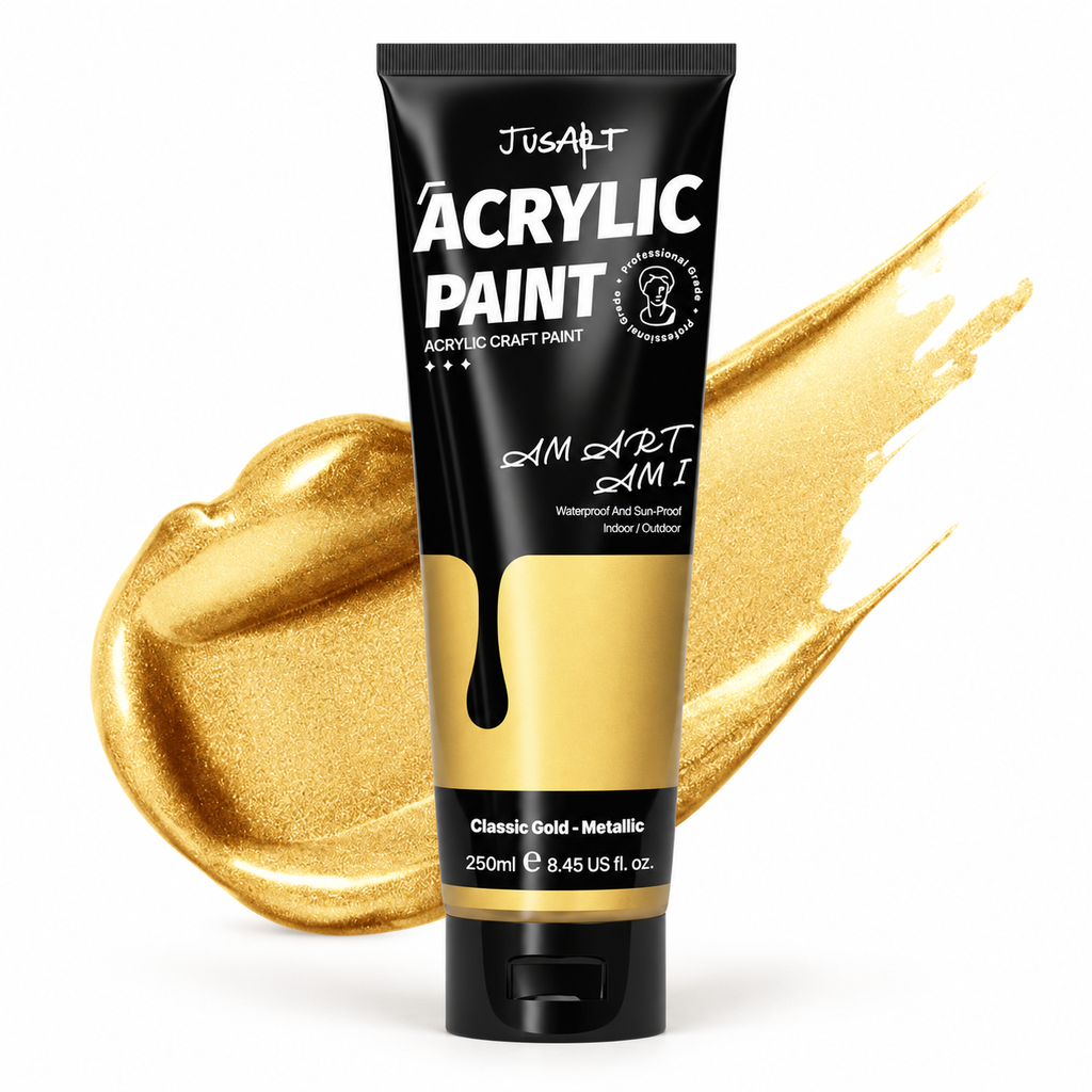 Pintura acrílica oro metálico – 250 ml