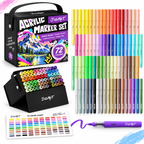 Rotuladores de pintura acrílica de 72 colores