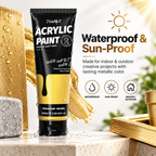 Pintura acrílica oro metálico – 250 ml