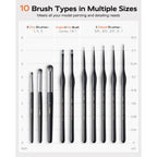 10-Piece Detail Paint Brush Set