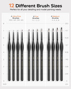 12-Piece Detail Paint Brush Set
