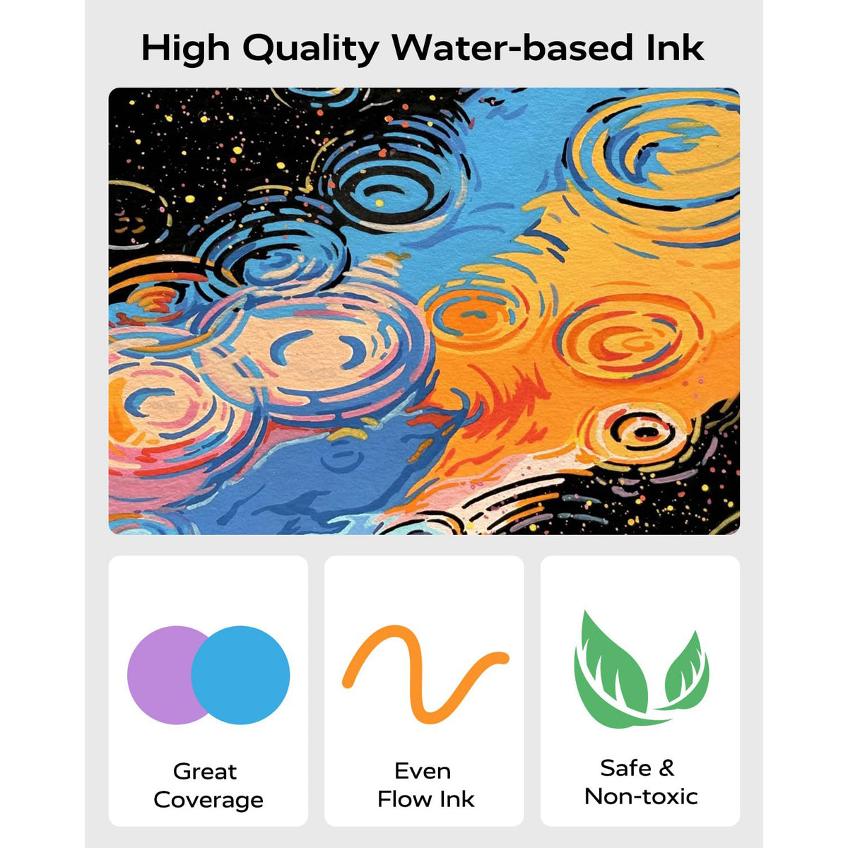 JusArt 36 Colors Dual Tip Acrylic Paint Pens Markers, Brush and Fine Tip, Premium Paint Pens for Wood, Canvas, Egg, Stone, Fabric, Rocks, Metal, Glass, Ceramic, DIY Crafts Making Art Supplies Gifts