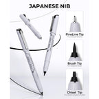 Black Fineliners – 12 Tip Sizes