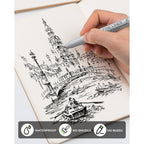 Black Fineliners – 12 Tip Sizes