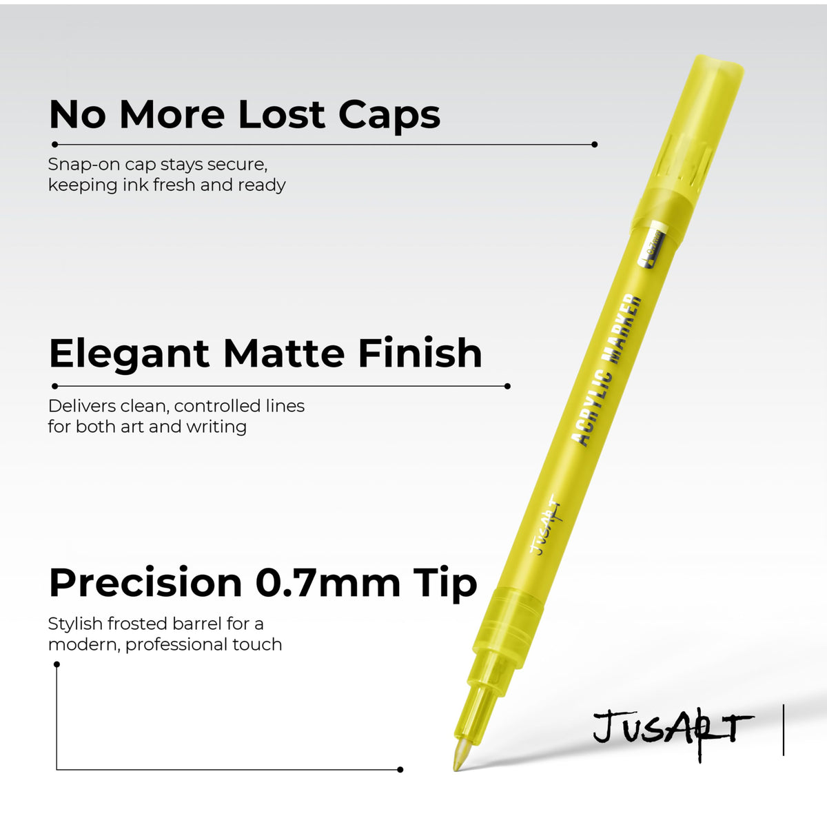 Gold Acrylic Paint Markers – 6 Pack
