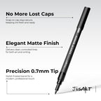 Black Acrylic Paint Markers – 6 Pack