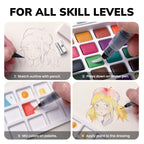108-Color Watercolor Paint Set