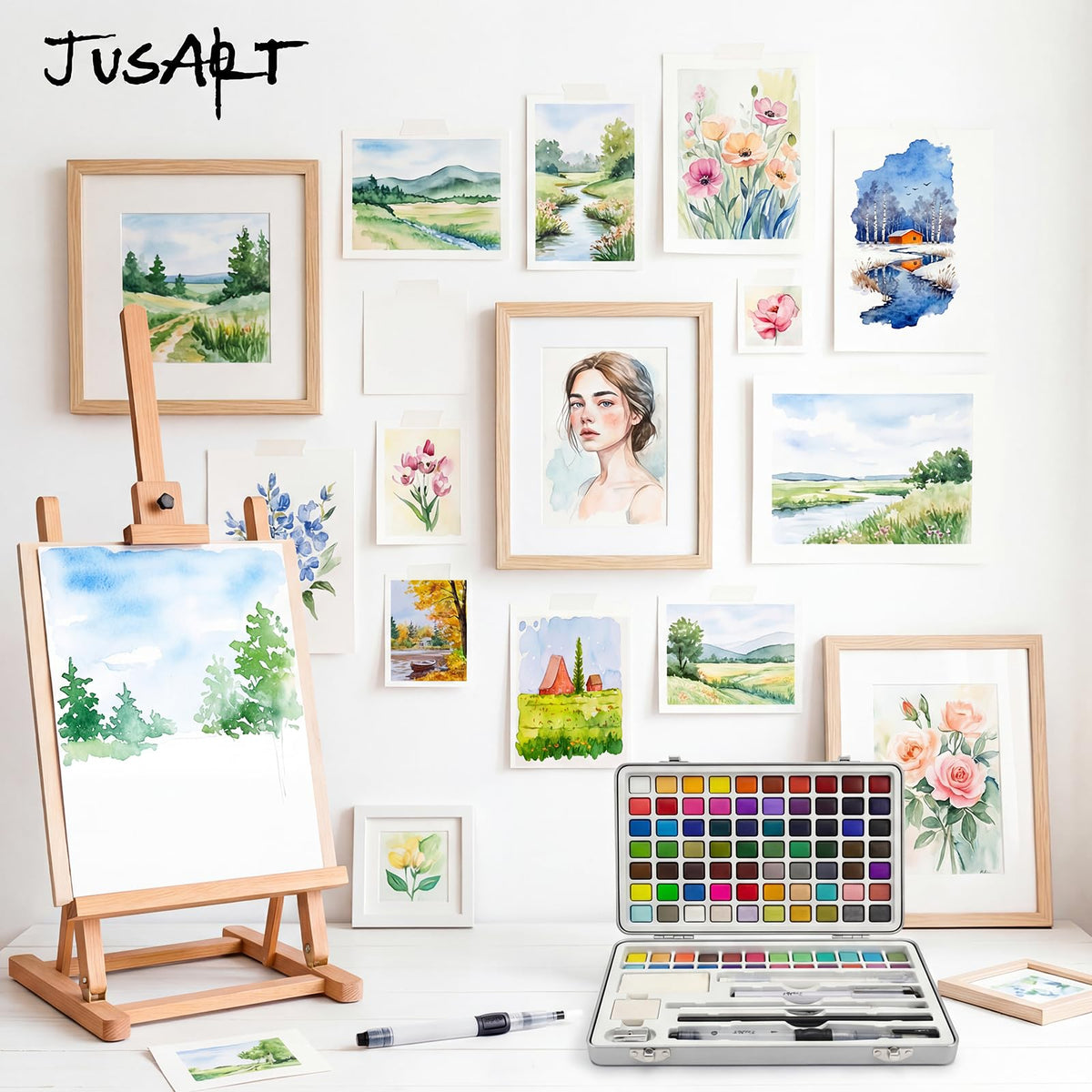 108-Color Watercolor Paint Set